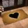 Bold Black Heart - Natural Home Decor Gift Doormat - 4