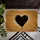 Bold Black Heart - Natural Home Decor Gift Doormat - 6