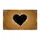 Bold Black Heart - Natural Home Decor Gift Doormat - 3