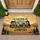 Vintage Travel Trailer Camping Scene - Outdoor Lifestyle Gift for Campers Doormat - 1