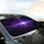 Purple Lightning Bolt Electric Arcs Energy Particles Cosmic Void Night Sky Clouds - Everyday Use Car Sunshade - 6