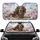Long-Haired Brown Dachshund Magnolia Sky - Dog Lover Car Decor Gift Car Sunshade - 1