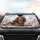 Long-Haired Brown Dachshund Magnolia Sky - Dog Lover Car Decor Gift Car Sunshade - 4