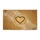 Bold Black Outline Heart Golden Brown Texture - Welcome Home Decor Doormat - 3
