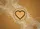 Bold Black Outline Heart Golden Brown Texture - Welcome Home Decor Doormat - 7