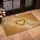 Bold Black Outline Heart Golden Brown Texture - Welcome Home Decor Doormat - 4