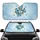 Blue Morpho Butterfly Daisy Musical Notes Sky - Nature Lover Gift Car Sunshade - 1
