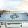 Blue Morpho Butterfly Daisy Musical Notes Sky - Nature Lover Gift Car Sunshade - 5