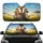 Grinning Giraffe Hamster Steering Wheel Safari Animals Adventure - Wildlife Lover Gift Car Sunshade - 1