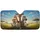 Grinning Giraffe Hamster Steering Wheel Safari Animals Adventure - Wildlife Lover Gift Car Sunshade - 3