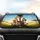 Grinning Giraffe Hamster Steering Wheel Safari Animals Adventure - Wildlife Lover Gift Car Sunshade - 4