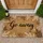 Go Away Hand Scripted Jute Woven Fibers - Private Home Outdoor Entryway Accent Decor Doormat - 1