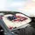 American Flag Paint Splatter Independence Day Celebration Car Sunshade - 6