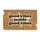 Bold Black Text Good Vibes Inside Slogan - Everyday Home Decor Gift Doormat - 3