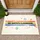 Custom Teacher's Name Classroom Rainbow Learning Motifs - Classroom Decor Doormat - 1