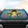 Iridescent Hummingbirds Floral Stained Glass Golden Sunflowers - Nature Lover Gift Car Sunshade - 4