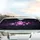 Glowing Pink Paw Prints Cosmic Void - Pet Lover Car Decor Gift Car Sunshade - 5