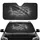 Distressed Black White Grey American Flag with Smoky Haze - Patriotic Everyday Gift Car Sunshade - 1