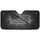 Distressed Black White Grey American Flag with Smoky Haze - Patriotic Everyday Gift Car Sunshade - 3
