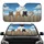 Curious Cats Wooden Fence Cloudy Sky - Everyday Auto Accessory for Cat Owners Car Sunshade - 1