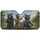 Four Raccoons Driving Open Road Banjo Guitar - Road Trip Lover Wildlife Gift Car Sunshade - 3