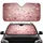 Glowing White Red Hearts Pink Brick Wall Love Celebration Gift Car Sunshade - 1