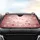 Glowing White Red Hearts Pink Brick Wall Love Celebration Gift Car Sunshade - 4