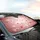 Glowing White Red Hearts Pink Brick Wall Love Celebration Gift Car Sunshade - 6
