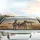 Zebra Family African Savannah Golden Sunset Landscape - Wildlife Lover Gift Car Sunshade - 5
