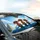 Dachshunds Sunglasses Bow Ties Car - Road Trip Essentials Gift for Dog Owners Car Sunshade - 6