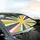 Radiant Yellow Sun Starburst Rays - Boho Car Decor Gift for Boho Lover Car Sunshade - 6