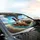 Border Collie French Bulldog Vintage Convertible - Dog Lover Travel Gift Car Sunshade - 6