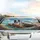 Border Collie French Bulldog Vintage Convertible - Dog Lover Travel Gift Car Sunshade - 5