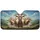 Joyful Smiling Goats Rolling Hills Landscape - Wildlife Lover Gift Car Sunshade - 3