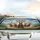 Joyful Smiling Goats Rolling Hills Landscape - Wildlife Lover Gift Car Sunshade - 5