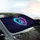 Luminous Heart Paw Print - Ethereal Cosmos Pet Lover Gift Car Sunshade - 6