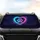 Luminous Heart Paw Print - Ethereal Cosmos Pet Lover Gift Car Sunshade - 4