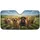 Diverse Dogs Golden Lab Rottweiler Sunny Landscape - Dog Lover Gift Car Sunshade - 3