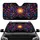 Vibrant Fluid Droplets Petals Swirls Burst Black Background - Car Decor Gift Car Sunshade - 1