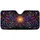 Vibrant Fluid Droplets Petals Swirls Burst Black Background - Car Decor Gift Car Sunshade - 3