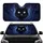 Large White Eyes Whiskers Black Cat Face Starlight Deep Cosmic Night Sky - Cat Lover Gift Car Sunshade - 1