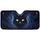 Large White Eyes Whiskers Black Cat Face Starlight Deep Cosmic Night Sky - Cat Lover Gift Car Sunshade - 3
