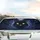 Large White Eyes Whiskers Black Cat Face Starlight Deep Cosmic Night Sky - Cat Lover Gift Car Sunshade - 5