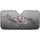 Pink Flowers Dark Tendrils Black Ink Smoke Swirls - Car Decor Everyday Style Gift Car Sunshade - 3