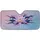 Iridescent Crystal Lotus Flower Black Ink Geometric Lines - Car Decor Gift Car Sunshade - 3