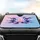 Iridescent Crystal Lotus Flower Black Ink Geometric Lines - Car Decor Gift Car Sunshade - 4