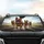 Happy German Shepherds Speeding Fields Adventure - Dog Lover Travel Gift Car Sunshade - 4