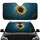 Golden Sunflower Blue Dark Seed Head Green Stem Deep Twilight Scene - Nature Lover Gift Car Sunshade - 1