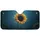 Golden Sunflower Blue Dark Seed Head Green Stem Deep Twilight Scene - Nature Lover Gift Car Sunshade - 3