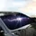 Be The Light Script Glowing Rays Cosmic Starry Sky - Self-Care Gift Car Sunshade - 6